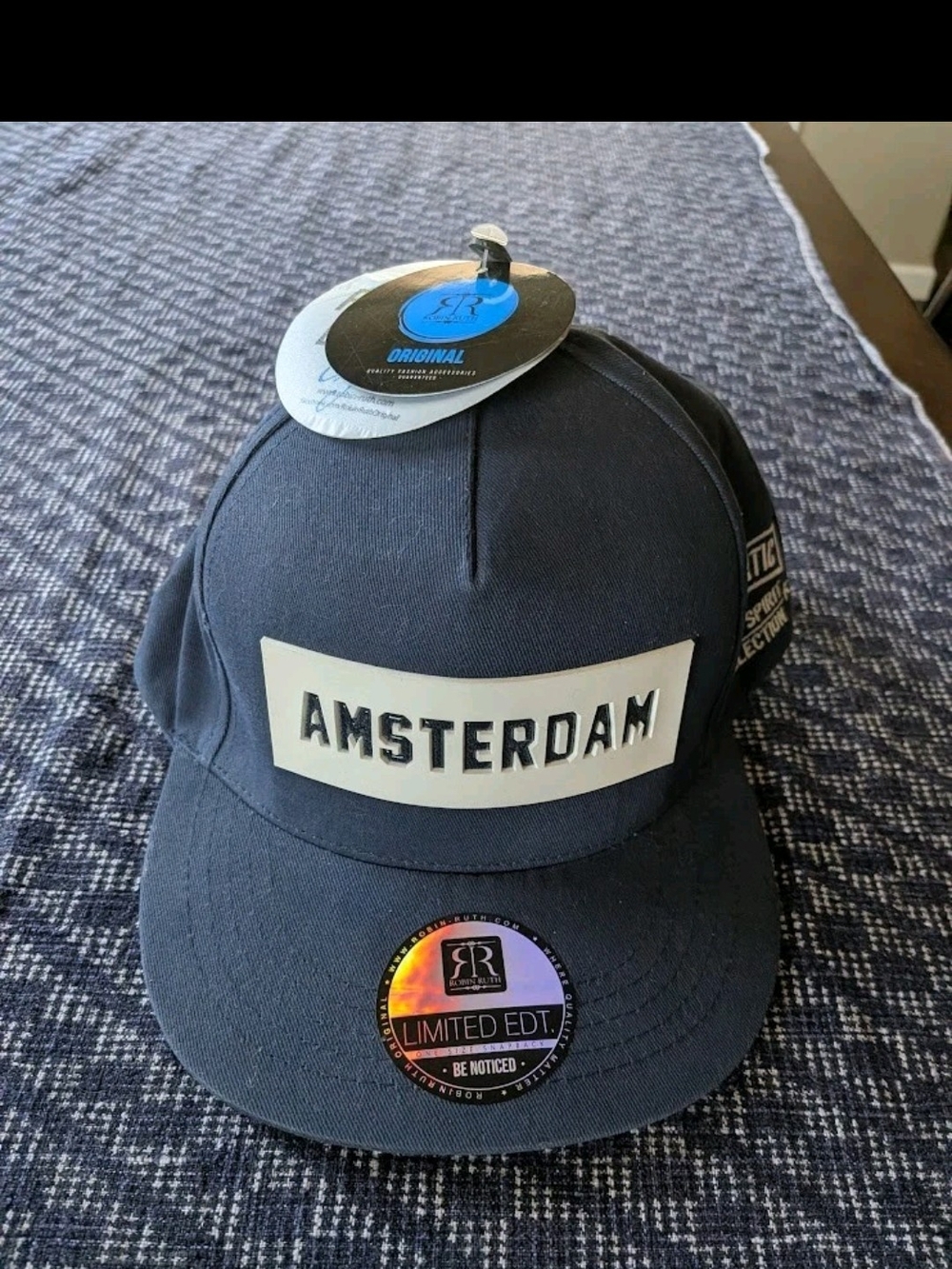 Robin Ruth Amsterdam Patch Snapback - Navy